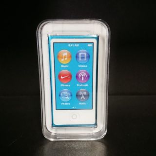 アップル(Apple)の[新品]iPod nano 16GB ブルー MD477J/A <第7世代>(ポータブルプレーヤー)