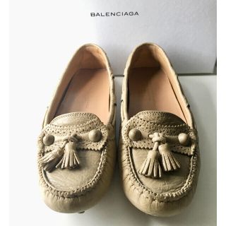 バレンシアガ(Balenciaga)の(10月5日まで出品) バレンシアガ ドライビングシューズ ベージュ (スリッポン/モカシン)