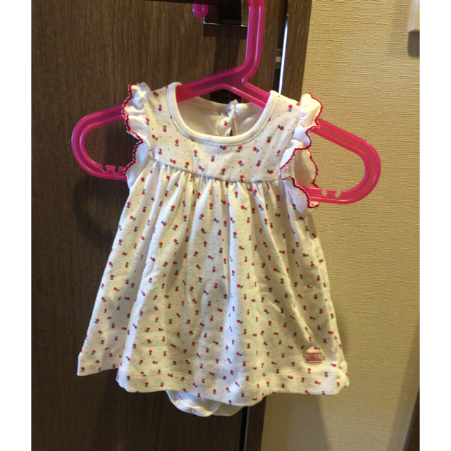 PETIT BATEAU(プチバトー)の新品 プチバトー ボディワンピース 6m 67cm キッズ/ベビー/マタニティのベビー服(~85cm)(ワンピース)の商品写真