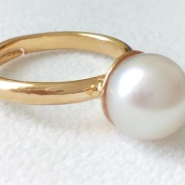 あこや真珠 指輪 パールリング フリーサイズ 8.5ミリの通販 by ビスケット's shop｜ラクマ