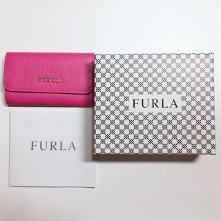 フルラ(Furla)のFURLA キーケース ビビッドピンク 正規品 未使用 新品(キーケース)