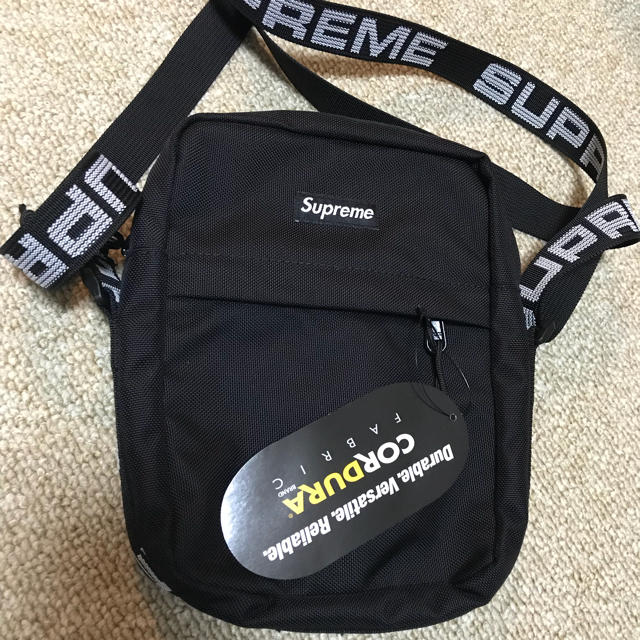 supreme shoulder bag black