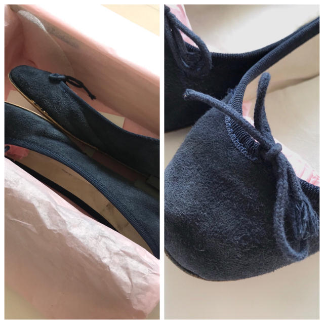 repetto(レペット)のレペット  バレエシューズ スエード 36.5 ネイビー レディースの靴/シューズ(バレエシューズ)の商品写真