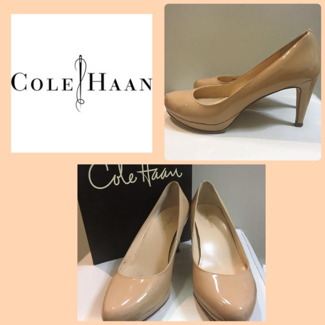 Cole Haan(コールハーン)のコールハーン♡ベージュエナメル パンプス♡ レディースの靴/シューズ(ハイヒール/パンプス)の商品写真