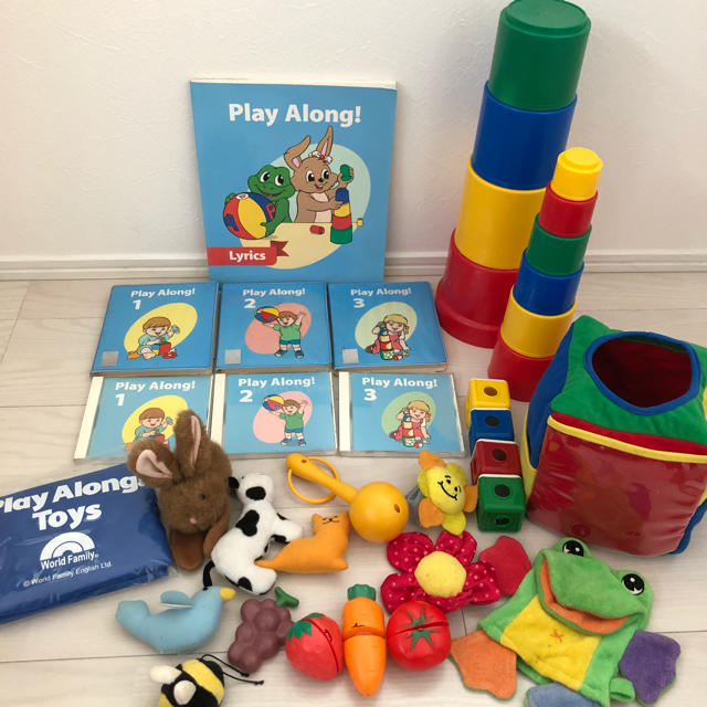 製品の割引セール DWE プレイアロング DVD、CD、おもちゃ、非売品 積み木付き 知育玩具