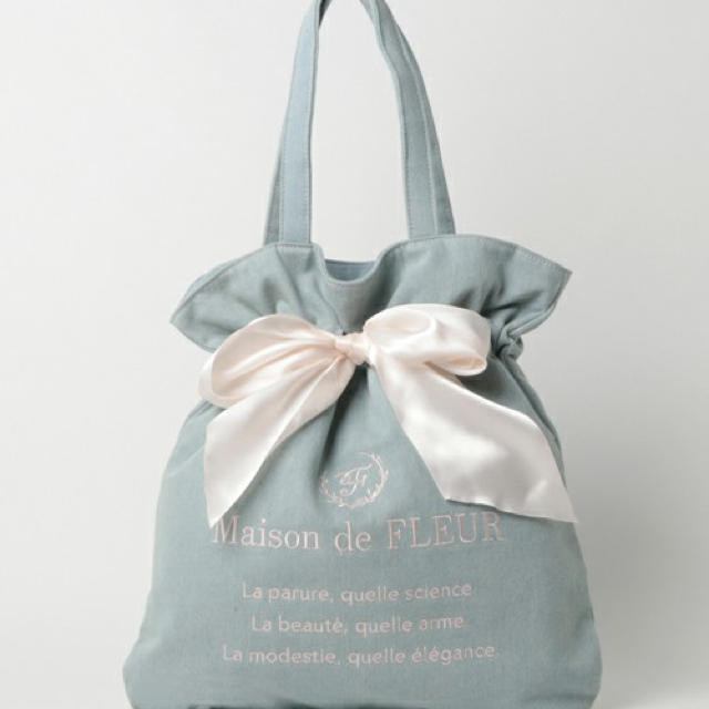 Maison de FLEUR(メゾンドフルール)のMaison de FLEUR メゾンドフルール リボントートバッグ レディースのバッグ(トートバッグ)の商品写真