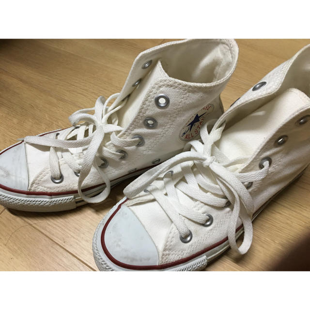 CONVERSE(コンバース)のコンバース オールスター ハイカット ホワイト 白23.5 レディースの靴/シューズ(スニーカー)の商品写真