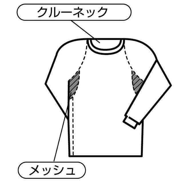 新品 JW-623　冷感消臭パワーストレッチ長袖クルーネックシャツ　B×迷彩 メンズのトップス(シャツ)の商品写真