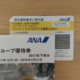 エーエヌエー(ゼンニッポンクウユ)(ANA(全日本空輸))のANA 株主優待券(航空券)