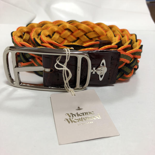 Vivienne Westwood(ヴィヴィアンウエストウッド)の【お買い得】VivienneWestwood ベルト オレンジ 新品  メンズのファッション小物(ベルト)の商品写真