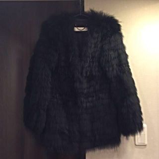 超高級　ファーコート　BLACK by moussy 1 毛皮　FOX マウジー