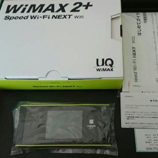 エーユー(au)の最新モデル!【新品未使用】WIMAX W０５ 黒い緑(スマートフォン本体)