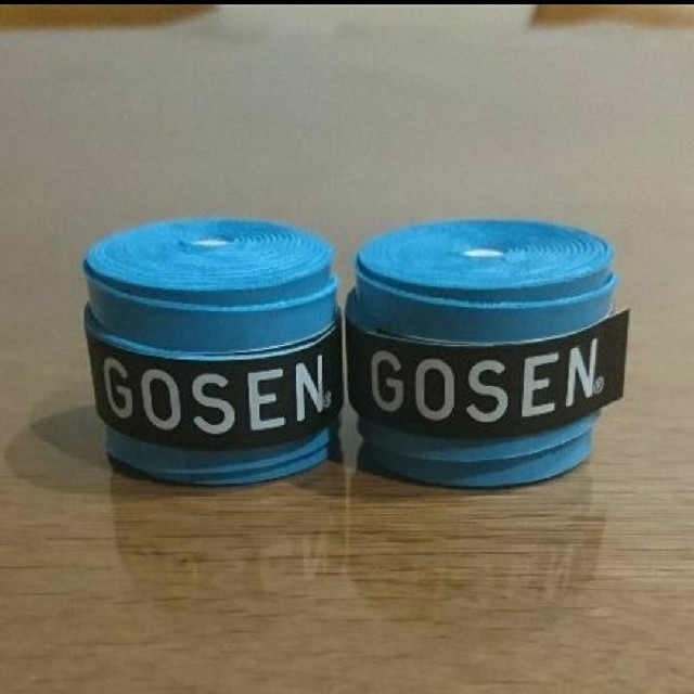 GOSEN(ゴーセン)のグリップテープ 青２黒１ スポーツ/アウトドアのテニス(その他)の商品写真