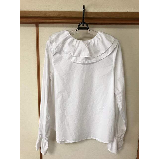 merlot(メルロー)のブラウス 襟 メルロー ホワイト レディースのトップス(シャツ/ブラウス(長袖/七分))の商品写真