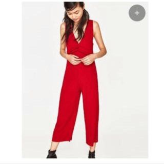 ザラ(ZARA)のZARA リブニット オールインワン(オールインワン)