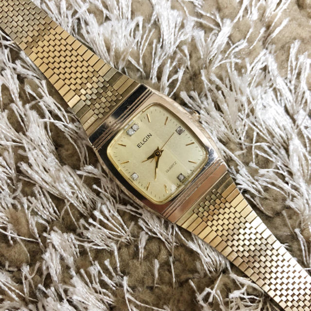 Lochie(ロキエ)のused  ＊  gold color watch レディースのファッション小物(腕時計)の商品写真