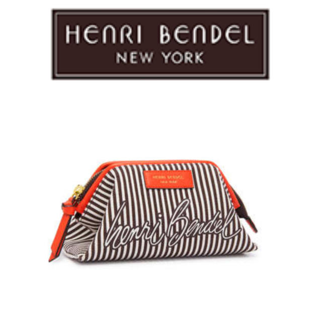 Henri Bendel(ヘンリベンデル)のY様 お取り置き中 Henri Bendel 日本未入荷！話題♡ロゴ入りポーチ レディースのファッション小物(ポーチ)の商品写真