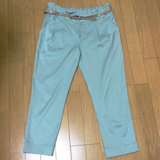 ミッシュマッシュ(MISCH MASCH)のミントグリーン クロップドパンツ(クロップドパンツ)