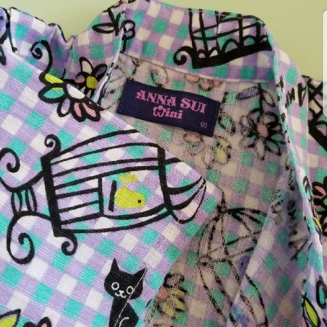 ANNA SUI mini(アナスイミニ)のむーたん様専用★アナスイミニ 甚兵衛 キッズ/ベビー/マタニティのベビー服(~85cm)(甚平/浴衣)の商品写真