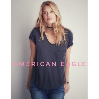 アメリカンイーグル(American Eagle)のダメージTシャツ☆アメリカン イーグル☆ M(Tシャツ(半袖/袖なし))