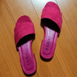 ザラ(ZARA)のZARA サンダル ピンク ザラ 36(サンダル)