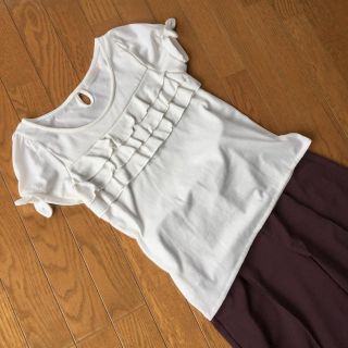 フェルゥ(Feroux)のFerouxフェルゥ フレンチリボンスリーブ シャツ(Tシャツ(半袖/袖なし))