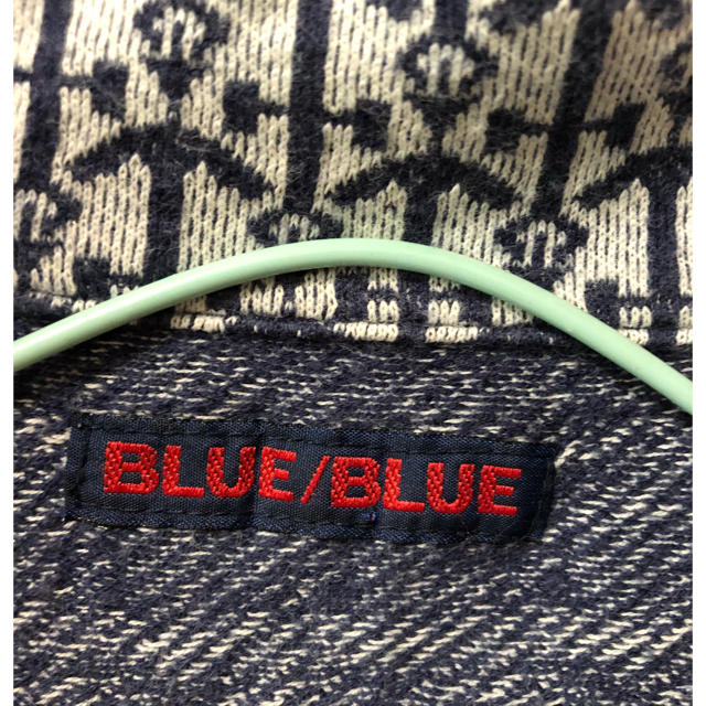 BLUE BLUE(ブルーブルー)のBLUE BLUE イカリ柄 総柄ハーフジップ カットソー メンズのトップス(シャツ)の商品写真