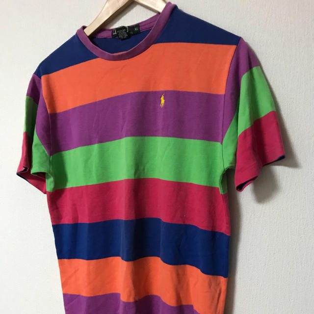 Ralph Lauren(ラルフローレン)のラルフローレン クレージーカラー カラフル パターン  ボーダー Tシャツ メンズのトップス(Tシャツ/カットソー(半袖/袖なし))の商品写真