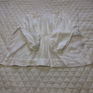 ネストローブ(nest Robe)の【美品】nest Robe✩リネンレース付きブラウス白(シャツ/ブラウス(長袖/七分))