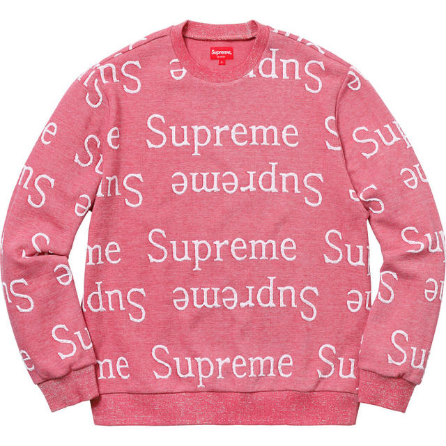 Supreme(シュプリーム)のピンク Mサイズ Supreme Jacquard Logo メンズのトップス(スウェット)の商品写真