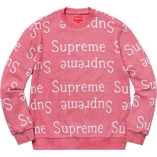 シュプリーム(Supreme)のピンク Mサイズ Supreme Jacquard Logo(スウェット)