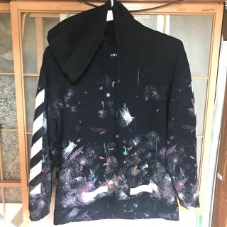 オフホワイト(OFF-WHITE)のOFF-WHITE オフホワイト Galaxy パーカー フーディー 確実正規品(パーカー)