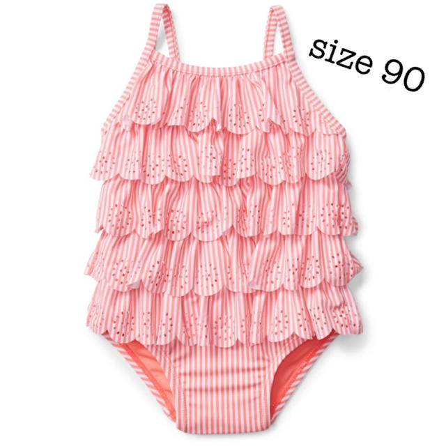 babyGAP(ベビーギャップ)の新品❁size 90❁ アイレットフリル ワンピース水着❁baby gap  キッズ/ベビー/マタニティのキッズ服女の子用(90cm~)(水着)の商品写真