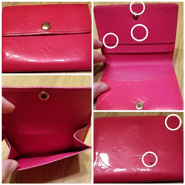 LOUIS VUITTON(ルイヴィトン)の【中古品】VUITTON  ルイヴィトン  財布  小銭入れ  定期入れ ピンク レディースのファッション小物(財布)の商品写真