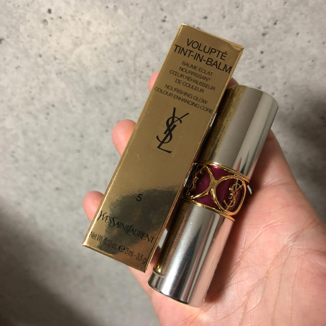 Yves Saint Laurent Beaute(イヴサンローランボーテ)の【YSL】ヴォリュプテ ティントインバーム#5 コスメ/美容のベースメイク/化粧品(口紅)の商品写真