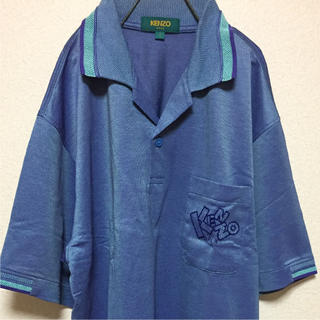 ケンゾー(KENZO)の美品 KENZO ケンゾー ポケット アートロゴ ポロシャツ サイズ3(ポロシャツ)