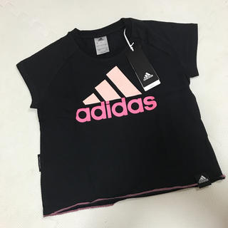 アディダス(adidas)の120 アディダス ビッグロゴ Tシャツ ピンク(Tシャツ/カットソー)
