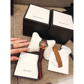 グッチ(Gucci)のグッチ 時計 ミツバチ 〔ル マルシェ デ メルヴェイユ〕ミディアム ウォッチ(腕時計)