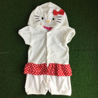 ハローキティ(ハローキティ)の専用♪【 70-80 】 キティちゃん なりきり ロンパース フード付 キティ(ロンパース)