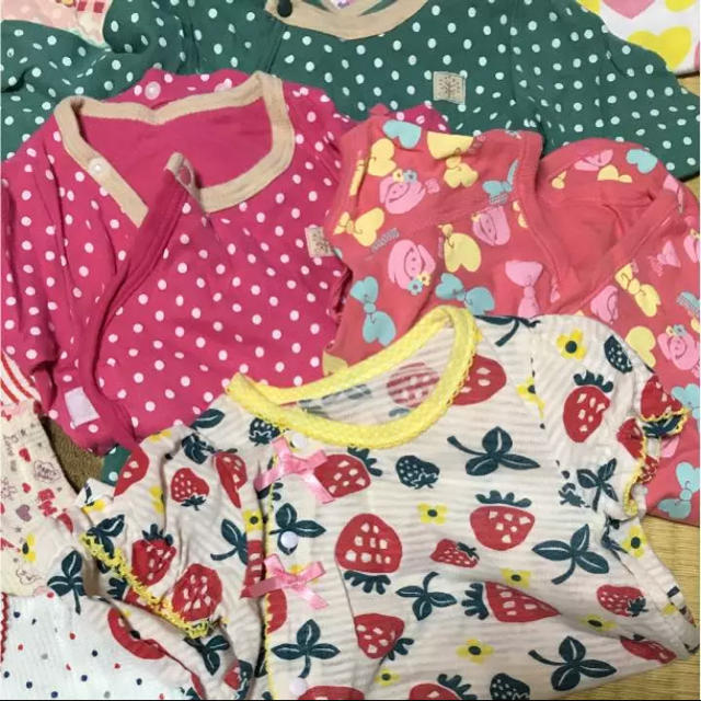 ANAP Kids(アナップキッズ)の女の子ロンパース&肌着まとめ売り♪ キッズ/ベビー/マタニティのベビー服(~85cm)(ロンパース)の商品写真