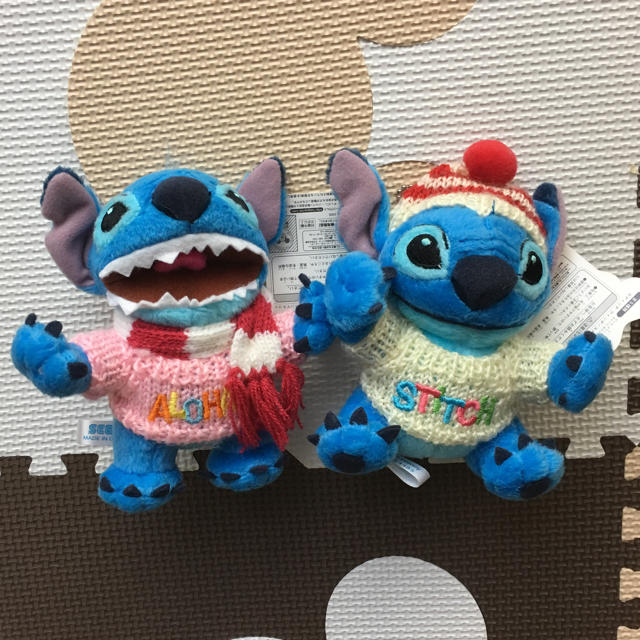 STITCH(スティッチ)のスティッチ マスコット 2体 エンタメ/ホビーのおもちゃ/ぬいぐるみ(キャラクターグッズ)の商品写真