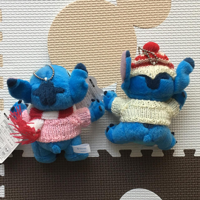 STITCH(スティッチ)のスティッチ マスコット 2体 エンタメ/ホビーのおもちゃ/ぬいぐるみ(キャラクターグッズ)の商品写真