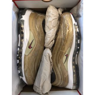 ナイキ(NIKE)の新品未使用 28.5 NIKE AIR MAX 97 Metallic Gold(スニーカー)