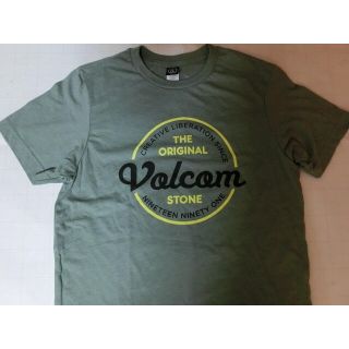 ボルコム(volcom)のボルコム【VOLCOM STONE】ロゴプリントTシャツUS S 緑(Tシャツ/カットソー(半袖/袖なし))