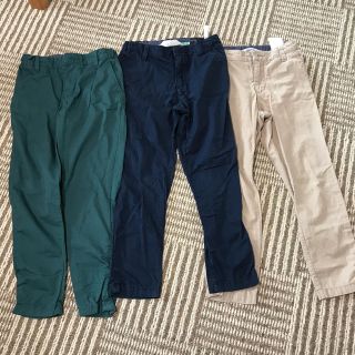 エイチアンドエム(H&M)のアルモニア様長ズボン H&M  １２０  ３本セット 中古(パンツ/スパッツ)