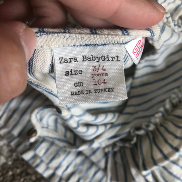 ZARA KIDS(ザラキッズ)のZARAkids  104cm キッズ/ベビー/マタニティのキッズ服女の子用(90cm~)(Tシャツ/カットソー)の商品写真