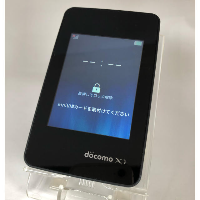 LG Electronics(エルジーエレクトロニクス)のdocomo ドコモ L-01G ブラック モバイル Wi-Fi STATION スマホ/家電/カメラのスマートフォン/携帯電話(その他)の商品写真