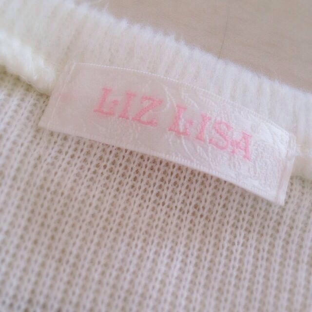 LIZ LISA(リズリサ)のused【胸元リボンニット】4964 レディースのトップス(ニット/セーター)の商品写真