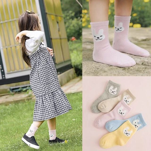 petitnats❤うさぎ《17〜19cm》〔ms17005-l〕 キッズ/ベビー/マタニティのこども用ファッション小物(靴下/タイツ)の商品写真