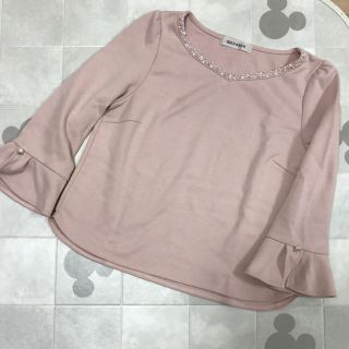 ミッシュマッシュ(MISCH MASCH)の【えっちゃん様ご専用♡】ミッシュマッシュ❤︎お袖フリルビジュー付きプルオーバー♡(カットソー(長袖/七分))